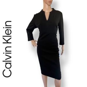 Calvin Klein Black Midi Dress